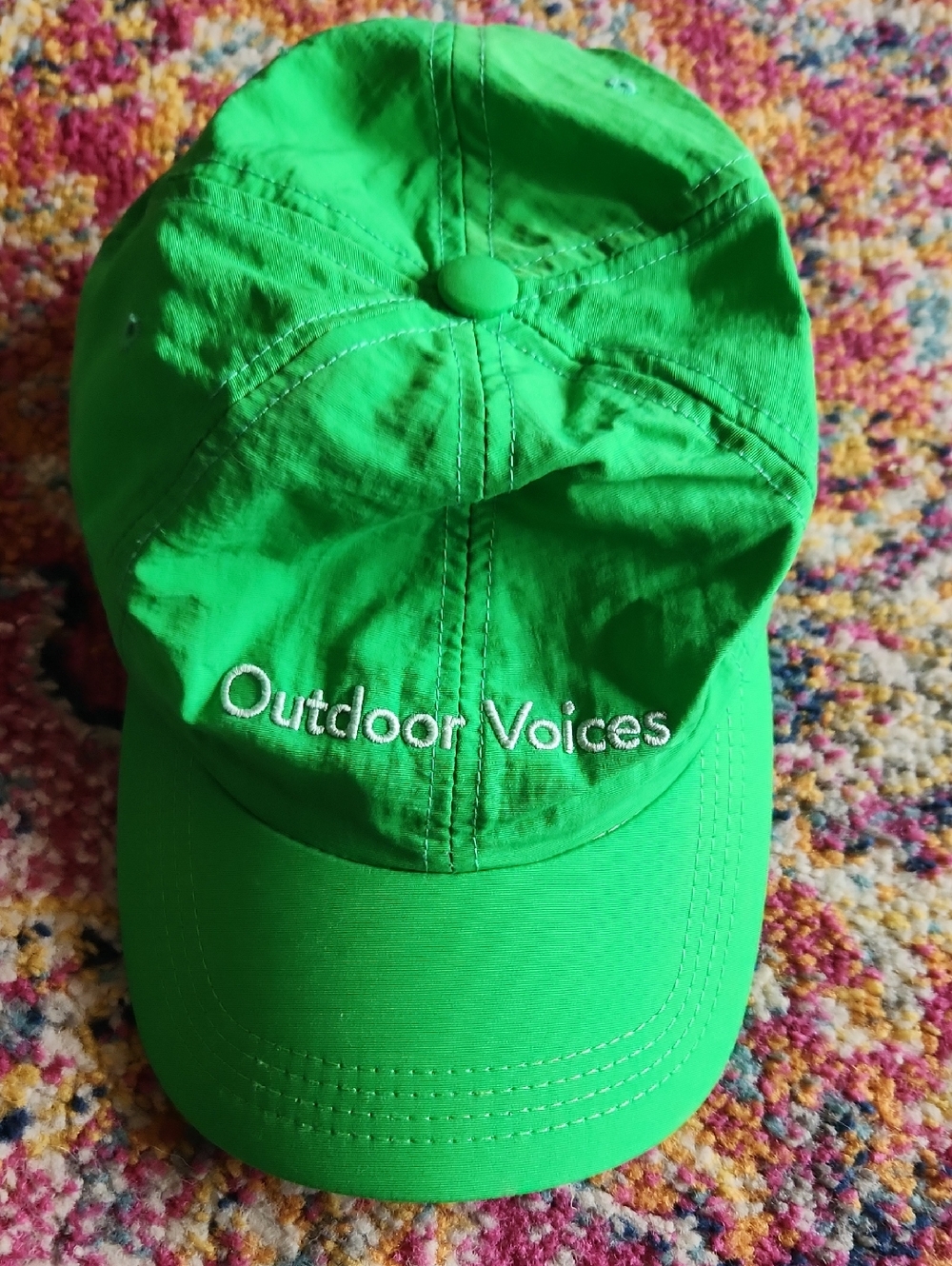 Outdoor Voices  Bright Green Baseball Hat